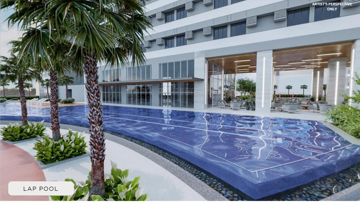 Pool and amenity spaces